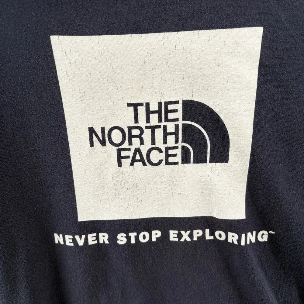 The North Face Men’s Logo Pullover Hoodie Navy Blue Size S
